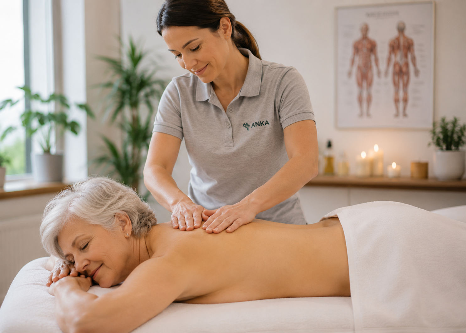 Wohlfühlmassage in der Anka Physiopraxis Düren